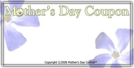 mothers day blank coupons