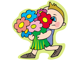Child With Flowers.