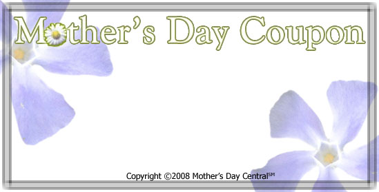 Mother's Day Printable Gift Coupons